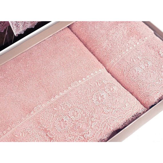 Набор полотенец  ELEGANT 2 пр. 50Х100 и  75Х150   TIVOLYO HOME Турция