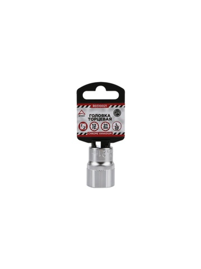 Головка 1/2" 12-и гр. 21 мм L=38 мм, ARNEZI R0310021