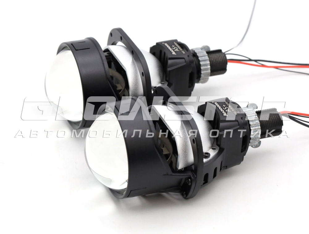 Билед модули Aozoom A5+ 2.5 дюйма, 2 чипа, 5500K, 12V, 59W/52W, съемное гаечное крепление (комплект, 2шт)