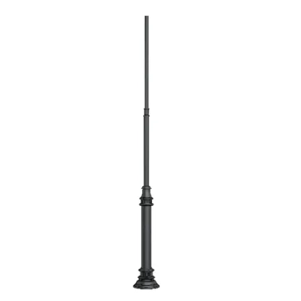 Опора фланцевая OXOR-OT3-DE-D160-L3000 (BK) (Arlight, Сталь)