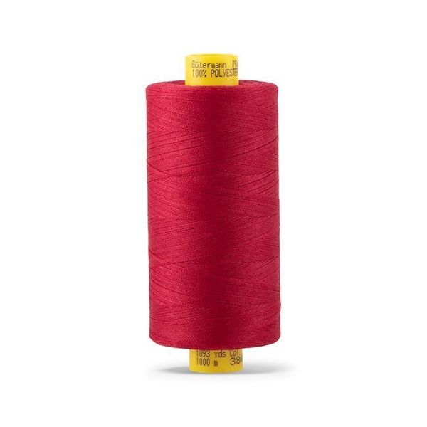 Нитка Gutermann Mara 120 (1000 метров), 1 кат., универсальная | 384 малиновый щербет