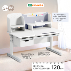 Комплект стол Electro Multi + кресло Ergokids Trinity Y-617 серый