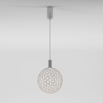 Подвесной светодиодный светильник с металлическим плафоном LED 5W 3000K 90353/1 хром Gemini Eurosvet