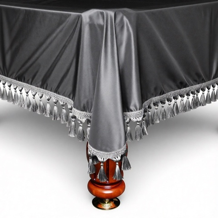 Покрывало на бильярдный стол Монако, 10 футов, шёлк серебро