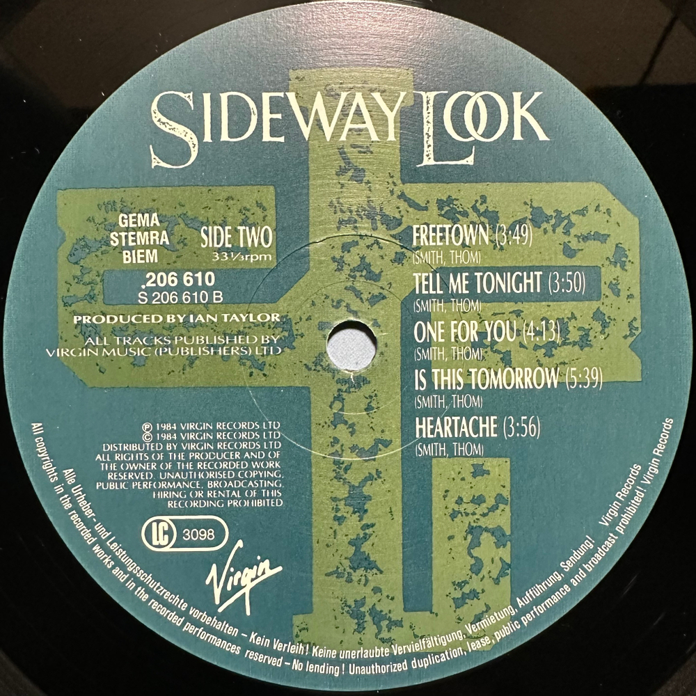 Sideway Look - Sideway Look (Европа 1984г.)
