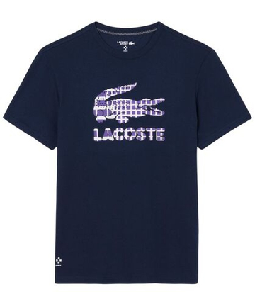 Теннисная футболка Lacoste Tennis x Daniil Medvedev - navy blue
