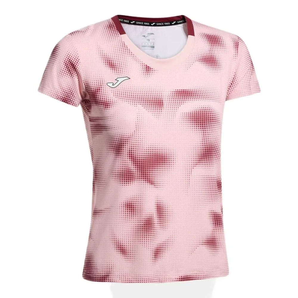 Женская теннисная футболка Joma Smash Short-Sleevet - pink