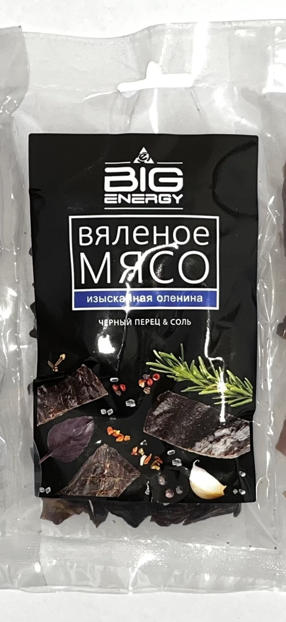 Вяленые ломтики оленины 50 гр Big energy