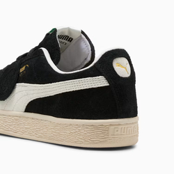 PUMA Замшевые кроссовки Suede, черный/белый