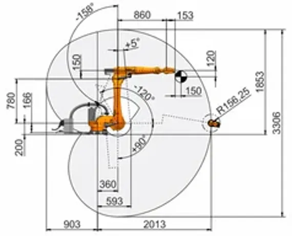 Промышленный робот KUKA KR IONTEC KR 50 R2100 CR lite