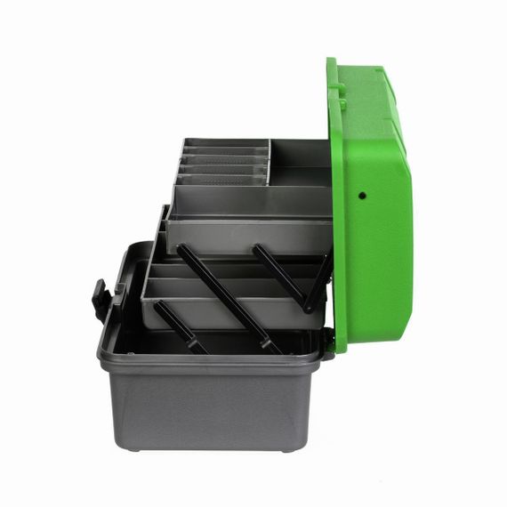 Ящик рыболова NISUS Fishing 2-tray двухполочный зеленый (N-FB-2-G)