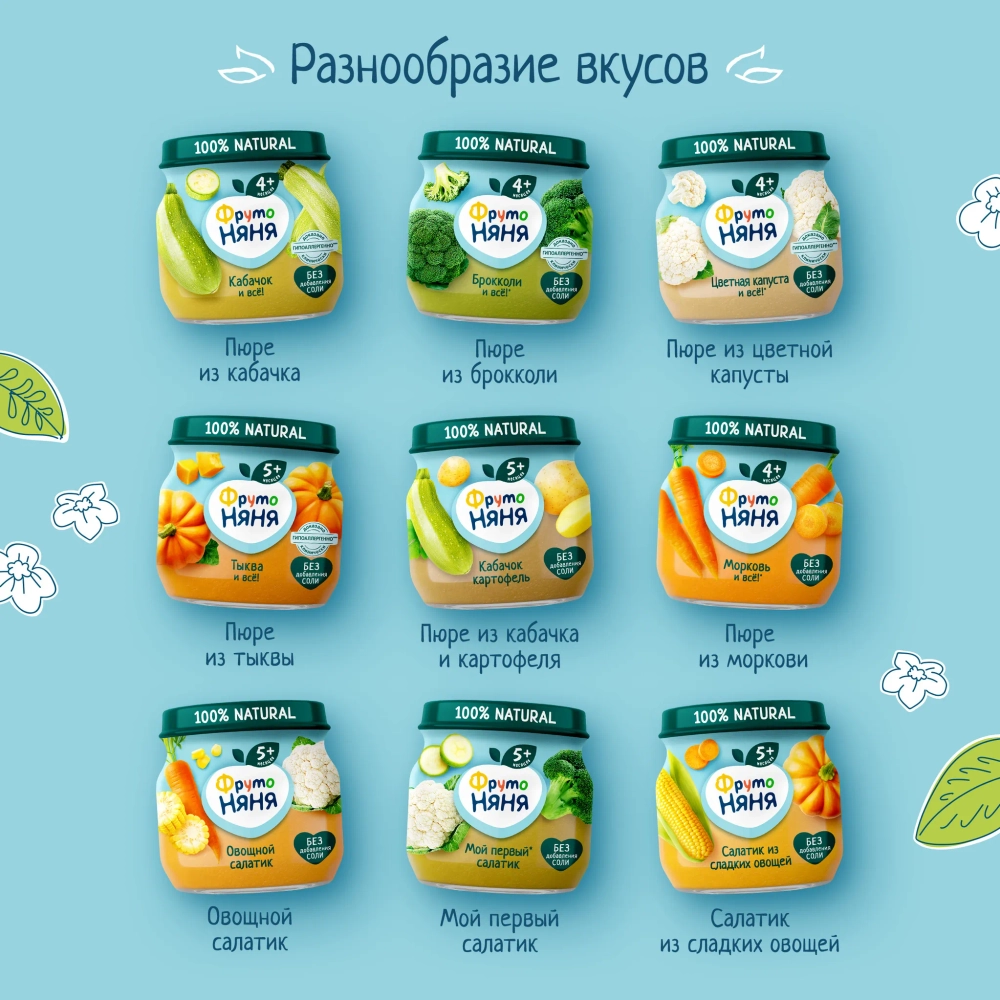 Пюре ФрутоНяня Салатик винегрет с 7 мес 110 г