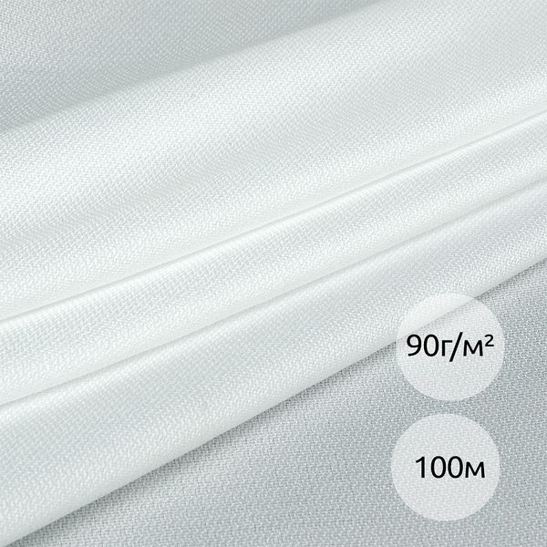 Дублерин эластичный 90 г/м², 150 см / 100 метров, 662W белый, IdealTex