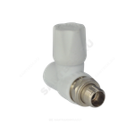Клапан (вентиль) PP-R запорный белый Дн 20х1/2" Ру25 НР прямой для радиатора VALFEX 1014620012