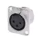 NEUTRIK NC3FD-L-1 - панельный разъем XLR (мама)