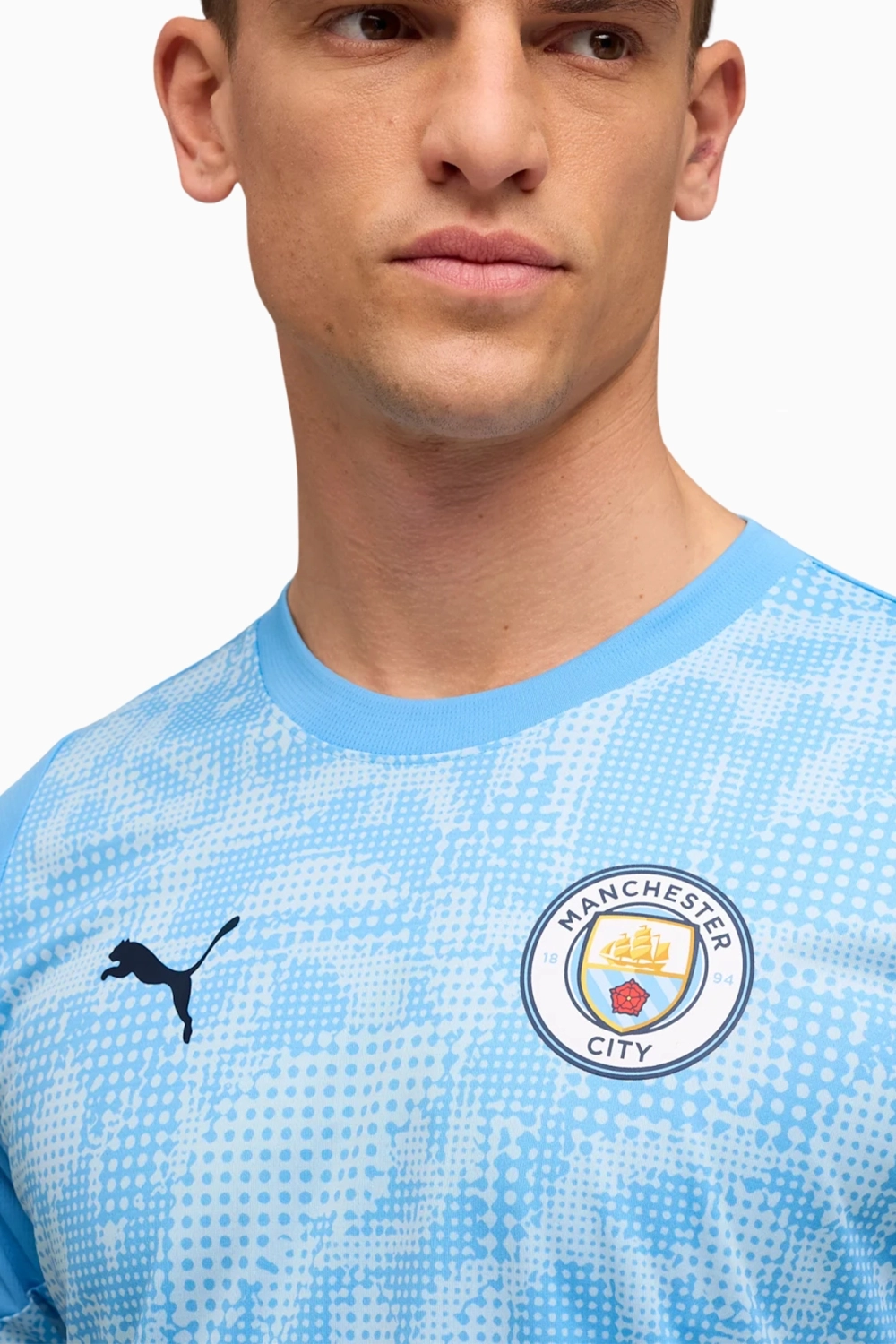 Футболка Puma Manchester City 25/26 Training - голубой