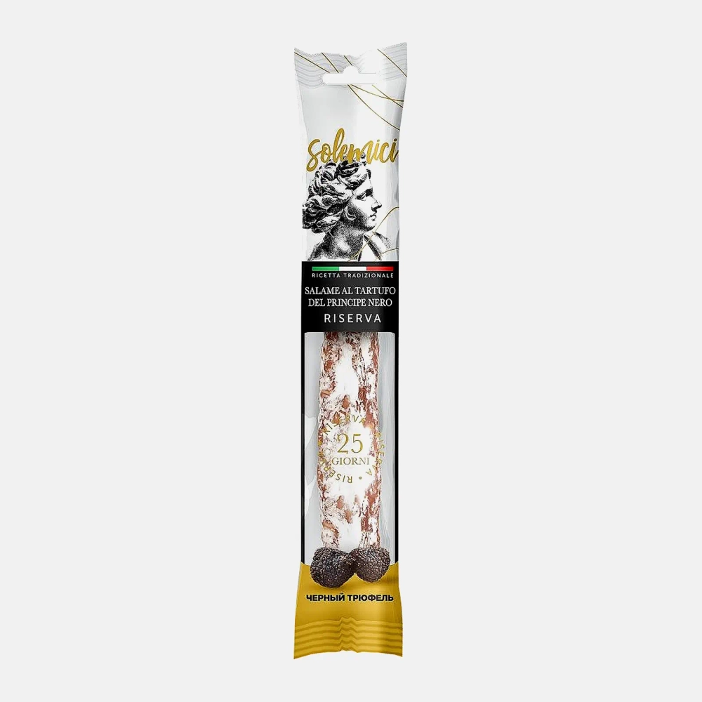Колбаса Solemici Salame Al Tartufo с трюфелем сыровяленая 110г