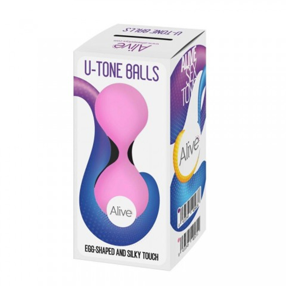 Вагинальные шарики U-Tone от Alive розовые