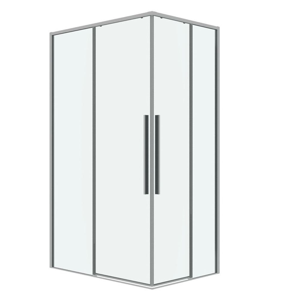 Душевое ограждение Grossman Galaxy 1/2.K33.01.10.10.00-1/2.K33.01.80.10.00 (100х80х195) раздвижная,хром,стекло прозрачное,2 места