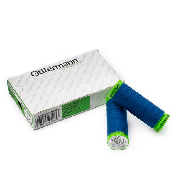 Нитки для тонких тканей Gutermann Extra Fine 150 (200 метров), 5 кат. | 312 св.синий