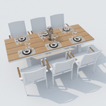 Стол обеденный Ideal Patio МИРРА 220 см белый