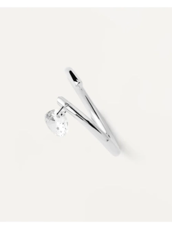 Кольцо женское PDPaola Aqua Solitaire Серебро 925 AN02-959