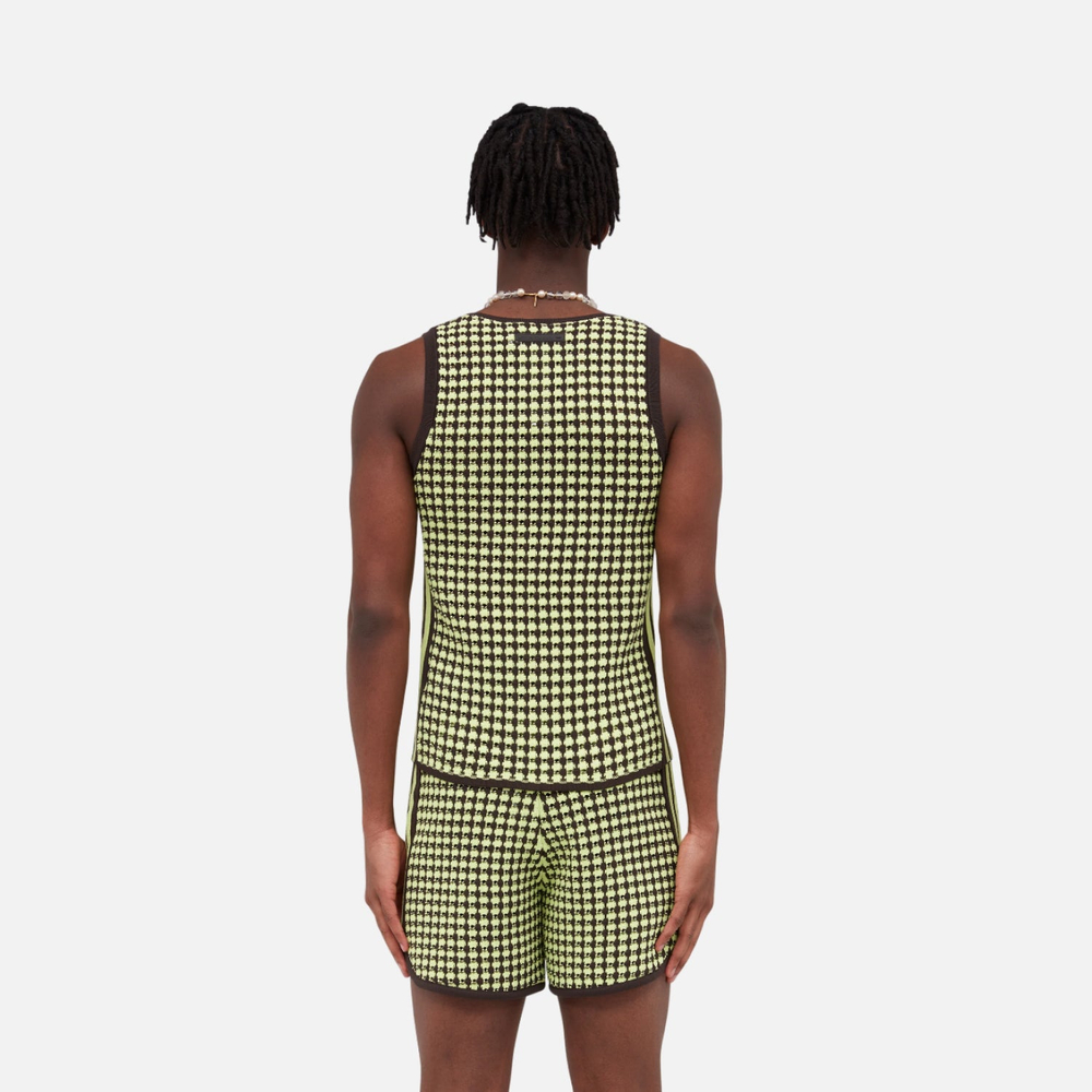 Майка унисекс Adidas X Wales Bonner Crochet Vest Semi Frozen Yellow/Night Brown