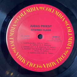 Винтажная виниловая пластинка LP Judas Priest Stained Class (USA 1980)