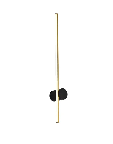 Светильник настенный светодиодный NewRgy W2169-DW-60 BRASS+BLACK, 8 Вт, чёрный и латунный
