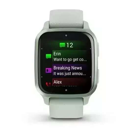 Смарт-часы Garmin VENU SQ 2 Metallic Mint Bezel with Cool Mint Case and Silicone Band 010-02701-12