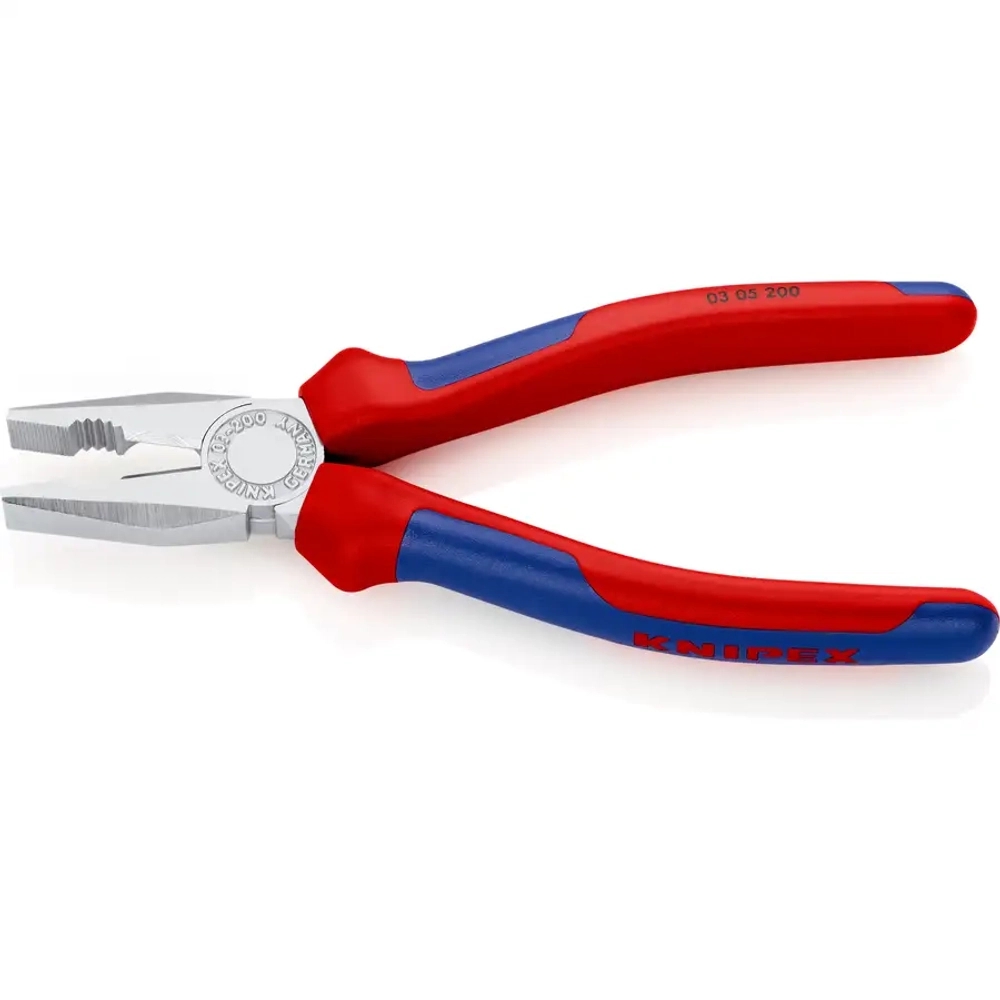 Плоскогубцы комбинированные хромированные 200 мм Knipex 03 05 200