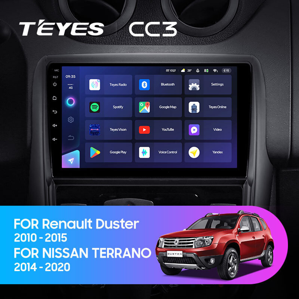 Teyes CC3 9" для Renault Duster 2010-2015