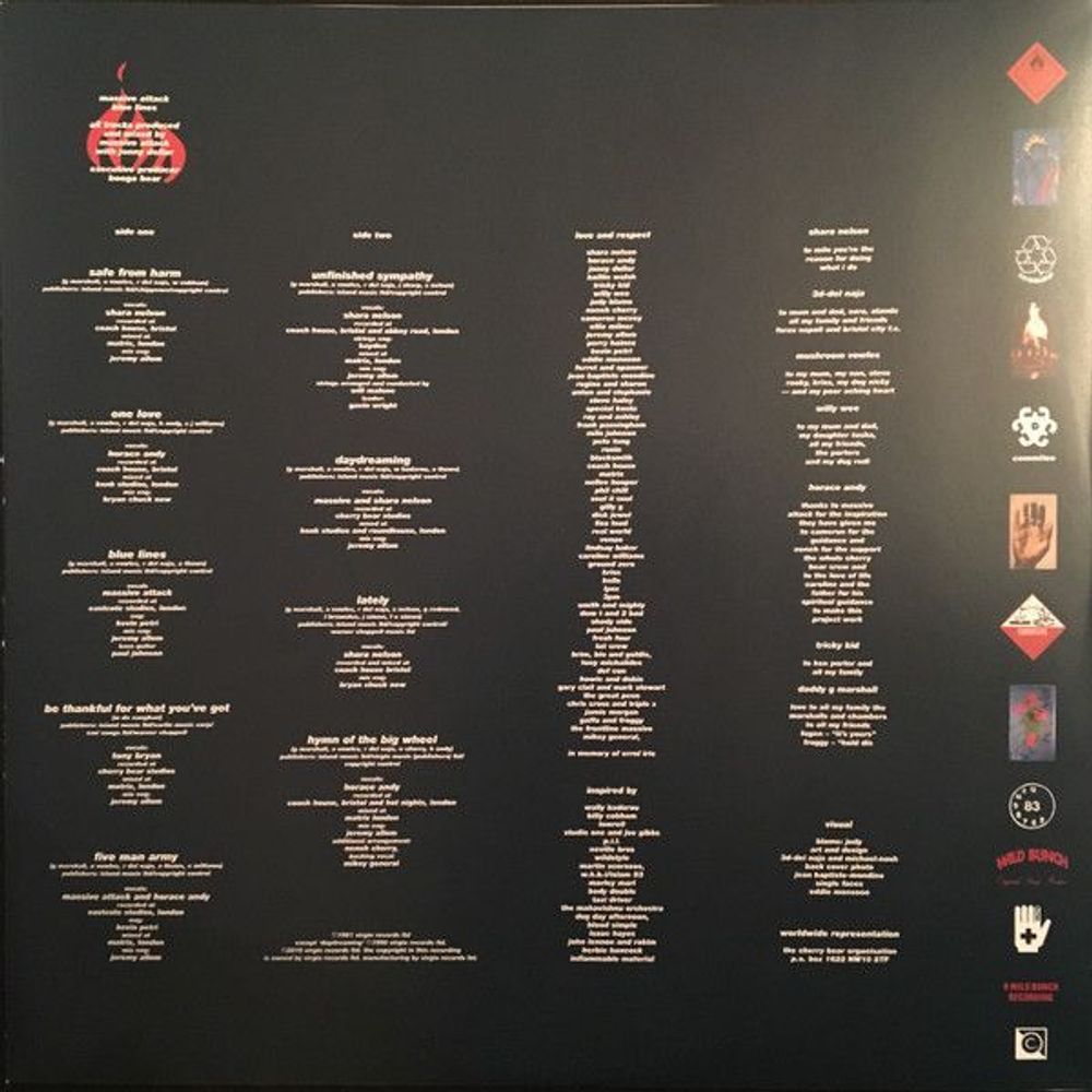 Massive Attack - Blue Lines. 1 LP Новая запечатанная виниловая пластинка