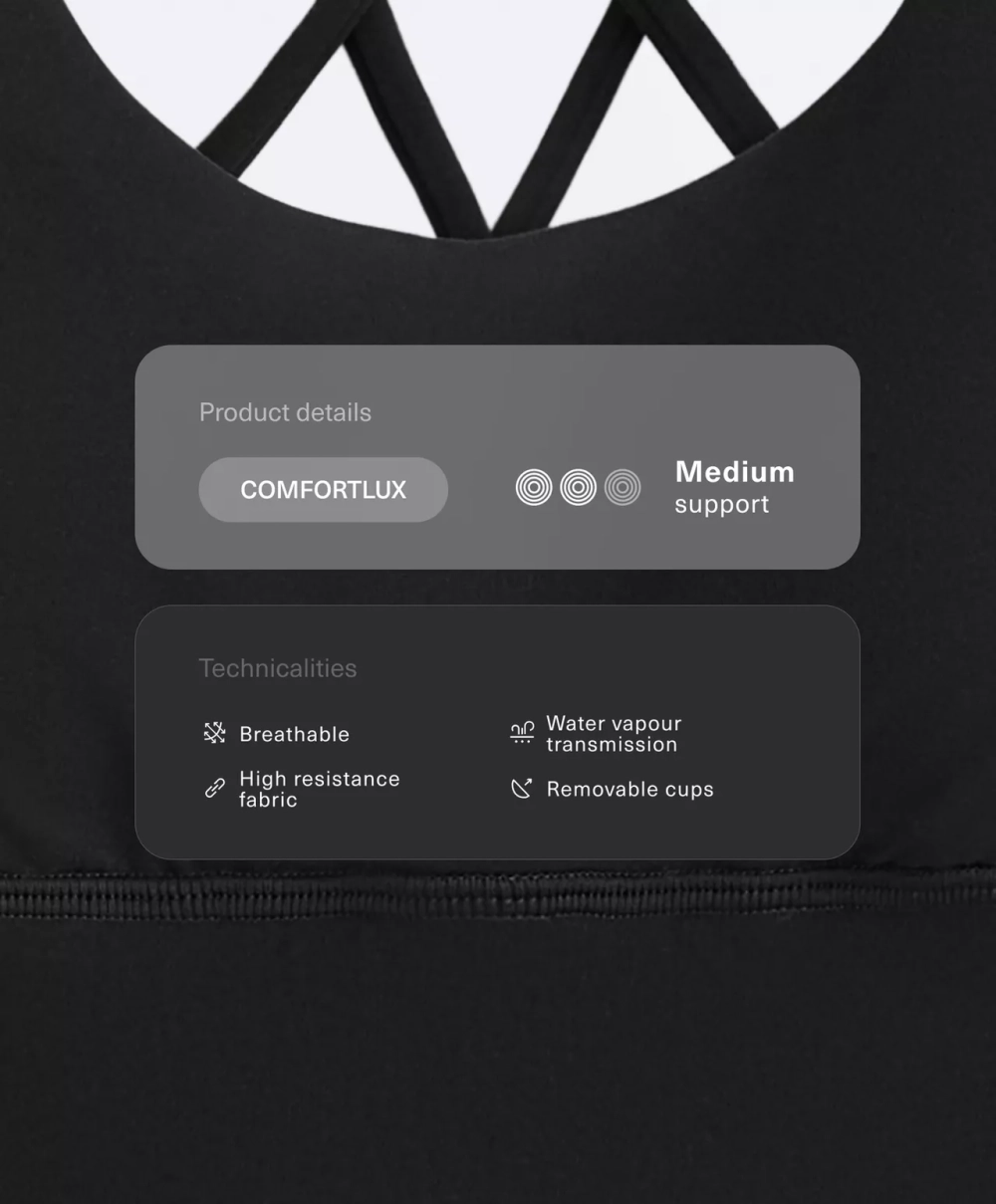 Спортивный бюстгальтер Comfortlux со средней поддержкой - OYSHO
