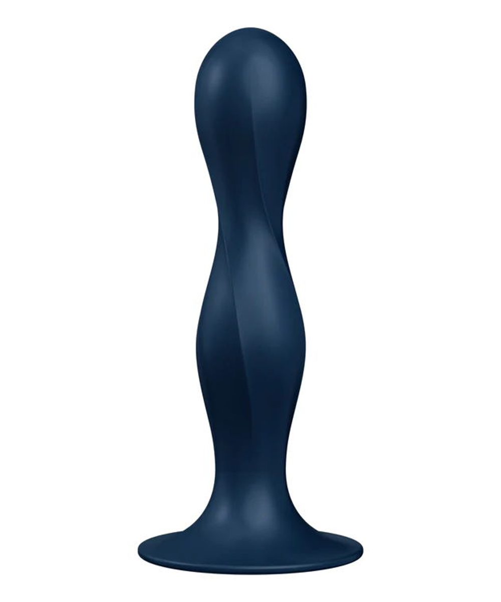 Анальная втулка Satisfyer Double Ball-R (темно-синий)