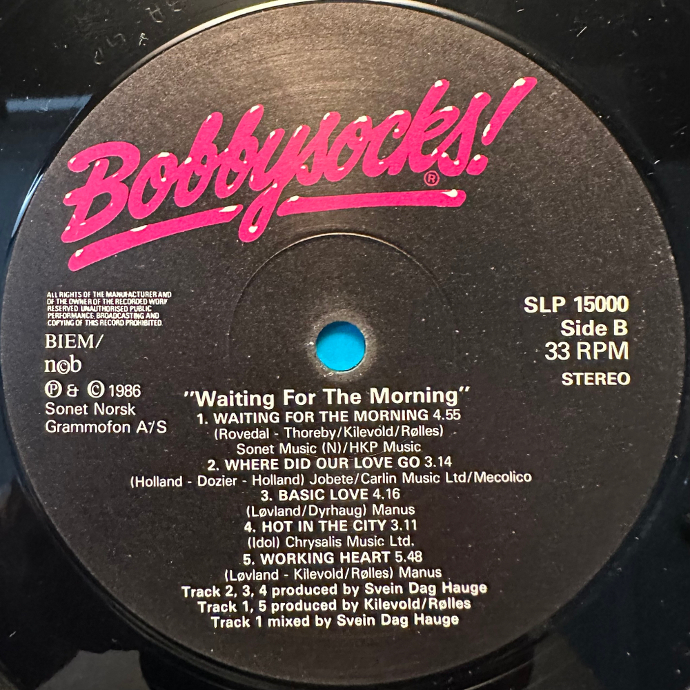 Bobbysocks - Waiting For The Morning (Норвегия 1986г.)