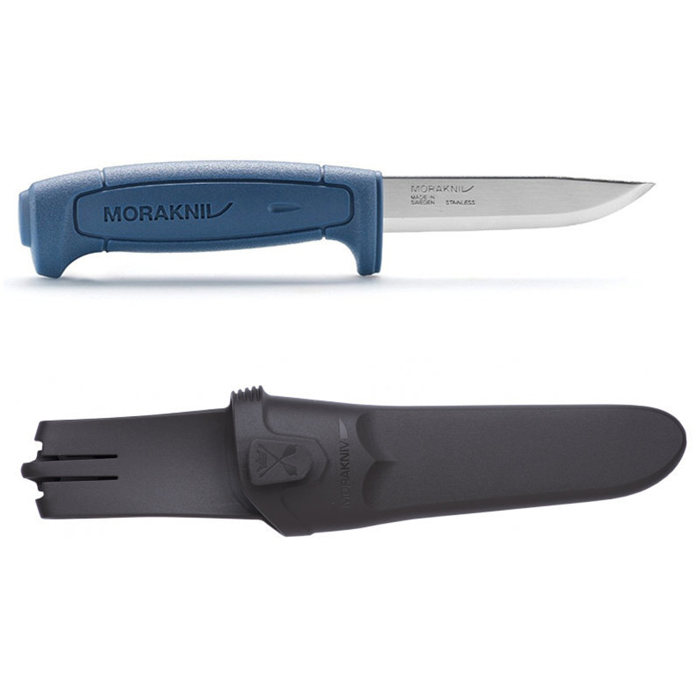 Нож Morakniv Basic 546, нержавеющая сталь, ножны, синий