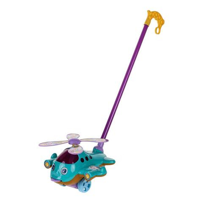 Каталка на палке Вертолет 57см, пакет 352