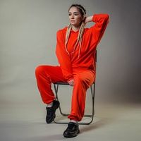 Джоггеры "Вb team" Яркий коралл женские
