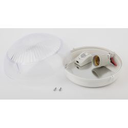 Светильник ЭРА НБП 06-60-101 с фото-шумовым датчиком Сириус IP54 E27 max 60Вт D220 круг призма акустический | Светильники ЖКХ IP54