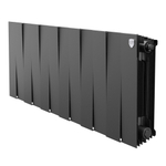 Радиатор биметаллический Royal Thermo PianoForte 300 Чёрный - 12 секц.