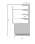 Горка холодильная BRANDFORD Galaxy H160 250
