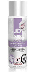 Разогревающий женский лубрикант на водной основе JO AGAPE LUBRICANT WARMING - 60 мл.