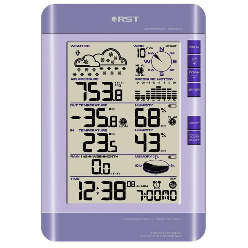 Профессиональная метеостанция RST MeteoScan 929 pro