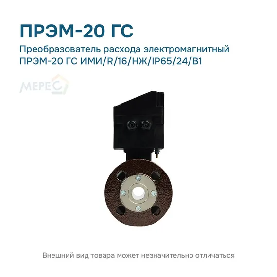 Преобразователь расхода электромагнитный ПРЭМ-20 ГС ИМИ/R/16/НЖ/IP65/24/B1
