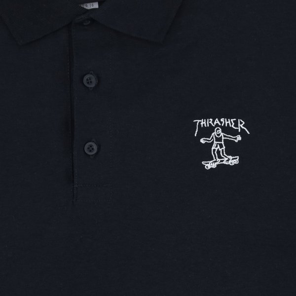 Поло Thrasher Little Gonz Polo (black) артикул: - купить в магазине Дайс