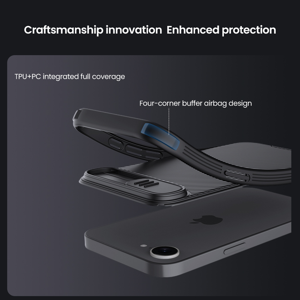 Чехол от Nillkin c поддержкой MagSafe для смартфона iPhone 16e и iPhone 17e, серия CamShield Pro Magnetic