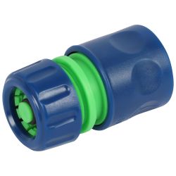 Коннектор GREEN APPLE GAP-6202 для шланга с аквастопом 12 мм 1/2 дюйма пластик | GREEN APPLE