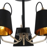 IL6120-5COU-79 BK GD светильник потолочный ILLUMICO, E27х5