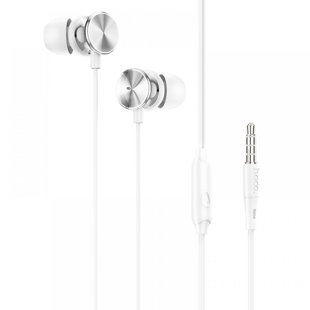 Проводные наушники M96 Platinum universal headphones with microphone elegant silver